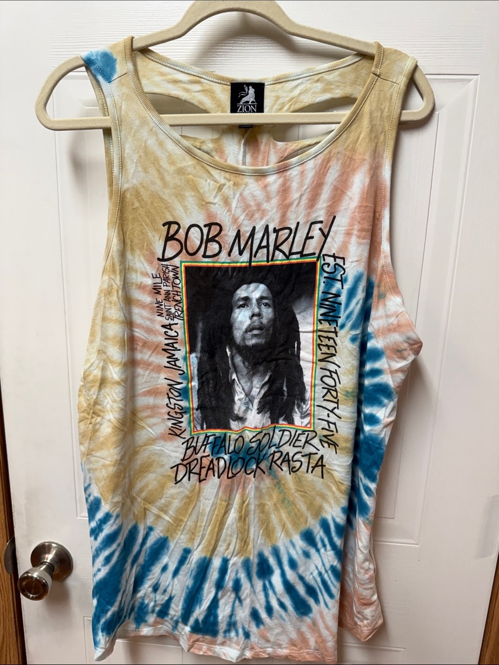 🔥 Rare Torrid x Bob Marley Tie-Dye Slash-Back Tank Top! 🔥